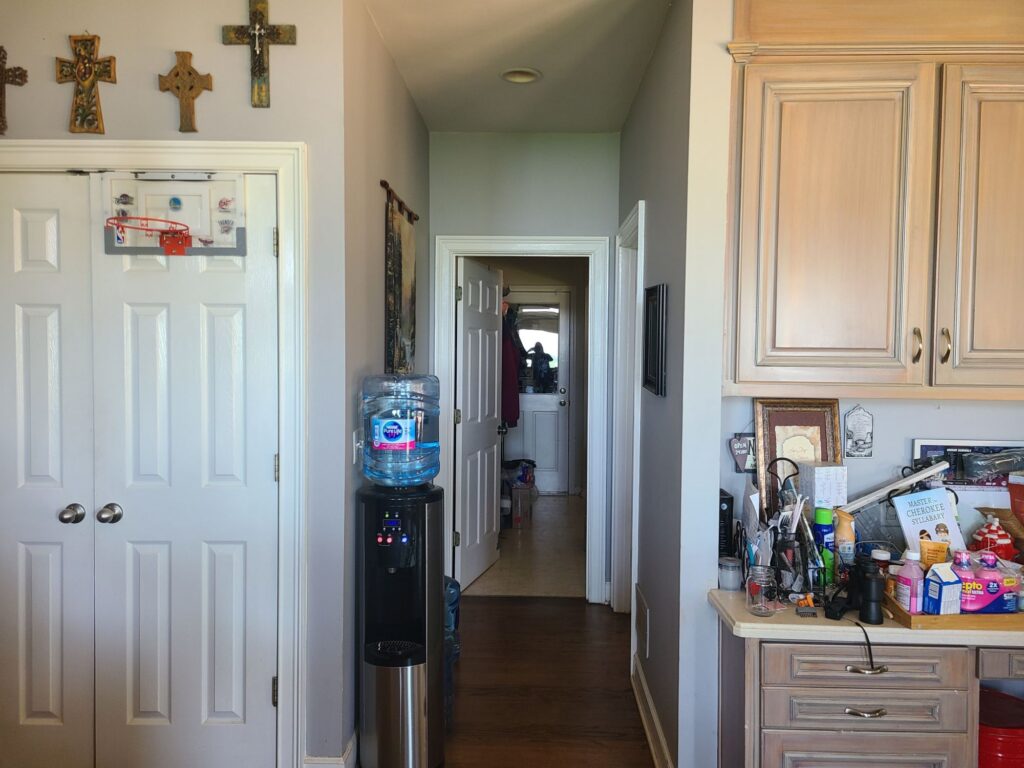 Original hallway off the kitchen