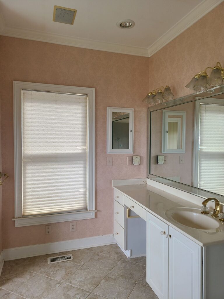 Original primary bathroom vanity