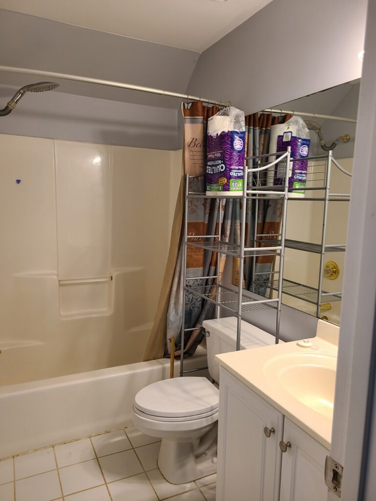 Original basement bathroom